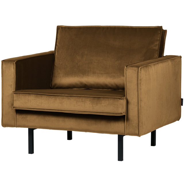 Rodeo Fauteuil Velvet Honinggeel van BePureHome – Luxe comfort op maat van PureWonen. Vraag naar de beste prijs.