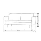 Rodeo 2,5 Zits Bank Velvet Pistache