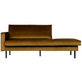 Rodeo Daybed Left Velvet Honinggeel