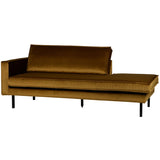 Rodeo Daybed Left Velvet Honinggeel