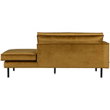 Rodeo Daybed Left Velvet Honinggeel