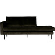 Rodeo Daybed Left Velvet Dark Green Hunter van BePureHome – Luxe comfort op maat van PureWonen. Vraag naar de beste prijs.