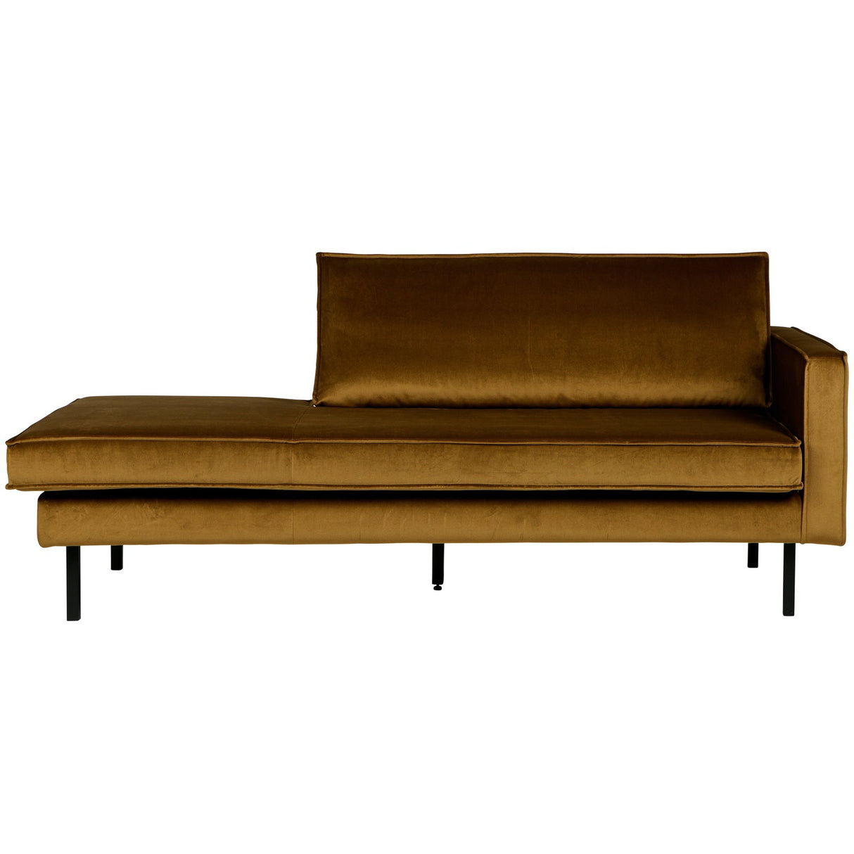 Rodeo Daybed Right Velvet Honinggeel