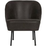 Vogue Fauteuil Leer Zwart