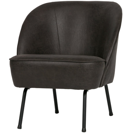 Vogue Fauteuil Leer Zwart van BePureHome - laagste prijs offerte van PureWonen