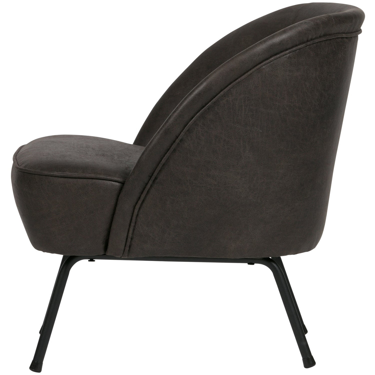 Vogue Fauteuil Leer Zwart