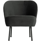 Vogue Fauteuil Fluweel Zwart