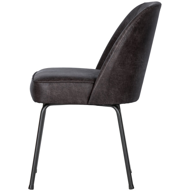 Vogue Eetkamerstoel Leer Zwart van BePureHome – Luxe comfort op maat van PureWonen. Vraag naar de beste prijs.