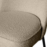 Vogue Eetkamerstoel Boucle Beige van BePureHome – Luxe comfort op maat van PureWonen. Vraag naar de beste prijs.