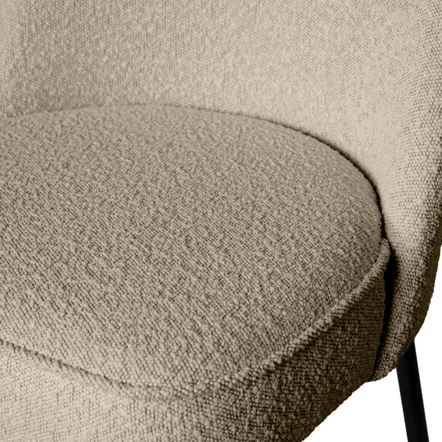 Vogue Eetkamerstoel Boucle Beige van BePureHome – Luxe comfort op maat van PureWonen. Vraag naar de beste prijs.
