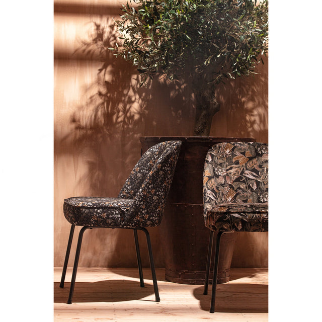 Vogue Eetkamerstoel Fluweel Bouquet Zwart van BePureHome – Luxe comfort op maat van PureWonen. Vraag naar de beste prijs.