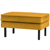 Rodeo Hocker Op Poten Velvet Oker van BePureHome – Luxe comfort op maat van PureWonen. Vraag naar de beste prijs.