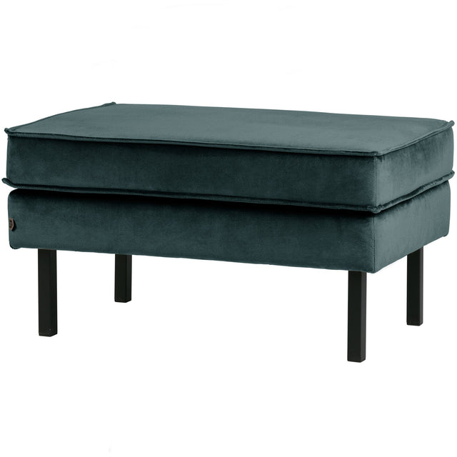 Rodeo Hocker Op Poten Velvet Teal van BePureHome – Luxe comfort op maat van PureWonen. Vraag naar de beste prijs.