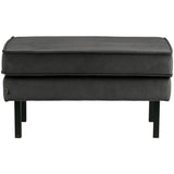 Rodeo Hocker Op Poten Velvet Antraciet van BePureHome – Luxe comfort op maat van PureWonen. Vraag naar de beste prijs.