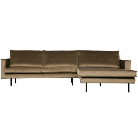 Rodeo Chaise Longue Rechts Velvet Taupe van BePureHome – Luxe comfort op maat van PureWonen. Vraag naar de beste prijs.