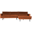 Rodeo Chaise Longue Rechts Velvet Roest van BePureHome – Luxe comfort op maat van PureWonen. Vraag naar de beste prijs.