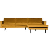 Rodeo Chaise Longue Rechts Velvet Oker van BePureHome – Luxe comfort op maat van PureWonen. Vraag naar de beste prijs.