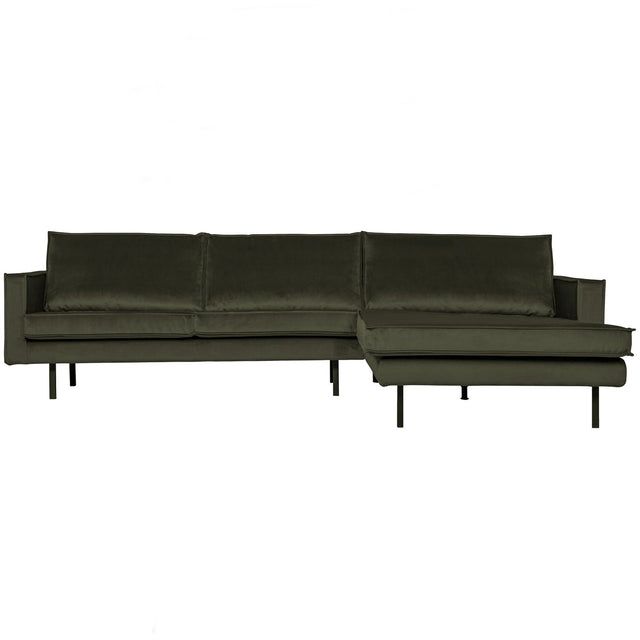 Rodeo Chaise Longue Rechts Velvet Dark Green Hunter van BePureHome – Luxe comfort op maat van PureWonen. Vraag naar de beste prijs.