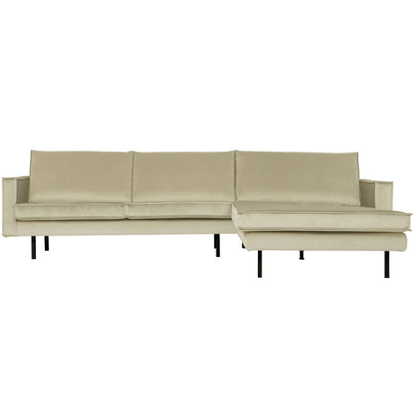 Rodeo Chaise Longue Rechts Velvet Pistache van BePureHome – Luxe comfort op maat van PureWonen. Vraag naar de beste prijs.