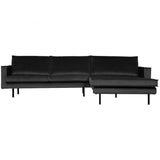 Rodeo Chaise Longue Rechts Velvet Antraciet van BePureHome – Luxe comfort op maat van PureWonen. Vraag naar de beste prijs.