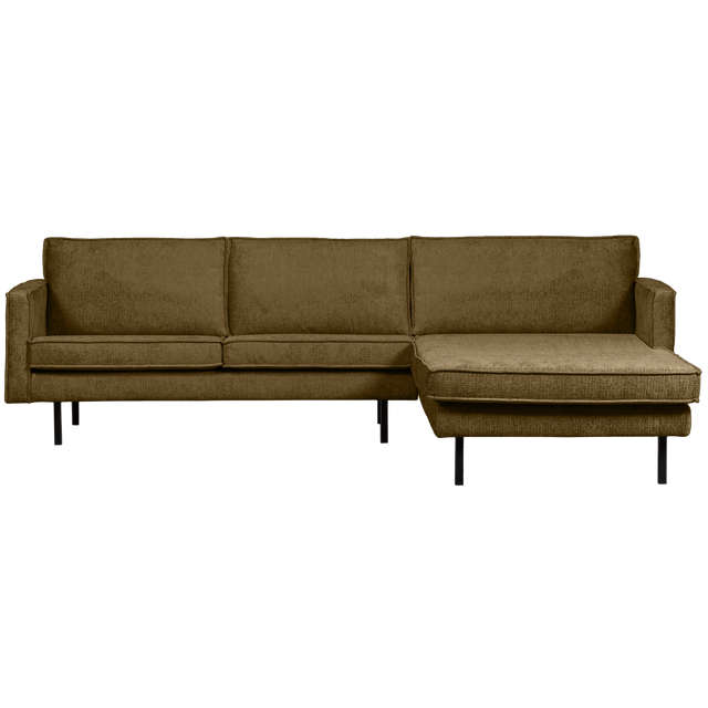 Rodeo Chaise Longue Rechts Structure Velvet Brass van BePureHome - laagste prijs offerte van PureWonen