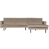 Rodeo Chaise Longue Rechts Velvet Khaki van BePureHome – Luxe comfort op maat van PureWonen. Vraag naar de beste prijs.