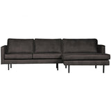 Rodeo Chaise Longue Rechts Zwart van BePureHome – Luxe comfort op maat van PureWonen. Vraag naar de beste prijs.
