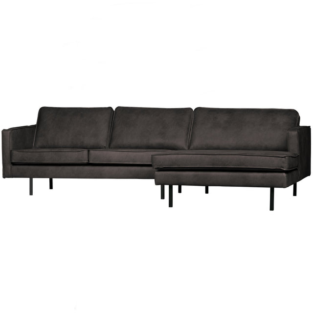 Rodeo Chaise Longue Rechts Zwart van BePureHome – Luxe comfort op maat van PureWonen. Vraag naar de beste prijs.