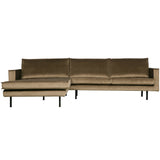 Rodeo Chaise Longue Links Velvet Taupe van BePureHome – Luxe comfort op maat van PureWonen. Vraag naar de beste prijs.