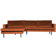 Rodeo Chaise Longue Links Velvet Roest van BePureHome – Luxe comfort op maat van PureWonen. Vraag naar de beste prijs.