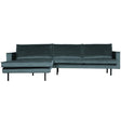 Rodeo Chaise Longue Links Velvet Teal van BePureHome – Luxe comfort op maat van PureWonen. Vraag naar de beste prijs.