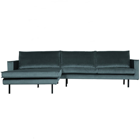 Rodeo Chaise Longue Links Velvet Teal van BePureHome – Luxe comfort op maat van PureWonen. Vraag naar de beste prijs.