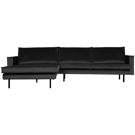 Rodeo Chaise Longue Links Velvet Antraciet van BePureHome – Luxe comfort op maat van PureWonen. Vraag naar de beste prijs.
