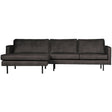 Rodeo Chaise Longue Links Zwart van BePureHome – Luxe comfort op maat van PureWonen. Vraag naar de beste prijs.