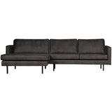 Rodeo Chaise Longue Links Zwart van BePureHome – Luxe comfort op maat van PureWonen. Vraag naar de beste prijs.