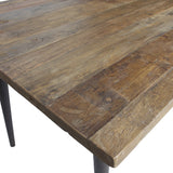 Guild Tafel Naturel Met Zwart Onderstel 180x90 Cm