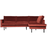Rodeo Hoekbank Rechts Velvet Chestnut van BePureHome – Luxe comfort op maat van PureWonen. Vraag naar de beste prijs.