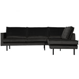 Rodeo Hoekbank Rechts Velvet Antraciet van BePureHome – Luxe comfort op maat van PureWonen. Vraag naar de beste prijs.