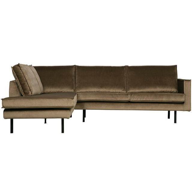 Rodeo Hoekbank Links Velvet Taupe van BePureHome – Luxe comfort op maat van PureWonen. Vraag naar de beste prijs.
