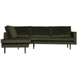 Rodeo Hoekbank Links Velvet Dark Green Hunter van BePureHome – Luxe comfort op maat van PureWonen. Vraag naar de beste prijs.
