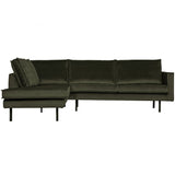 Rodeo Hoekbank Links Velvet Dark Green Hunter van BePureHome – Luxe comfort op maat van PureWonen. Vraag naar de beste prijs.