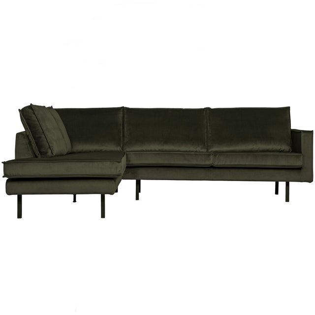 Rodeo Hoekbank Links Velvet Dark Green Hunter van BePureHome – Luxe comfort op maat van PureWonen. Vraag naar de beste prijs.