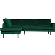 Rodeo Hoekbank Links Velvet Green Forest van BePureHome – Luxe comfort op maat van PureWonen. Vraag naar de beste prijs.