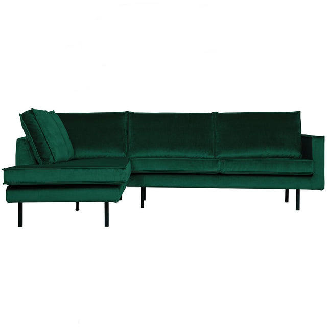 Rodeo Hoekbank Links Velvet Green Forest van BePureHome – Luxe comfort op maat van PureWonen. Vraag naar de beste prijs.