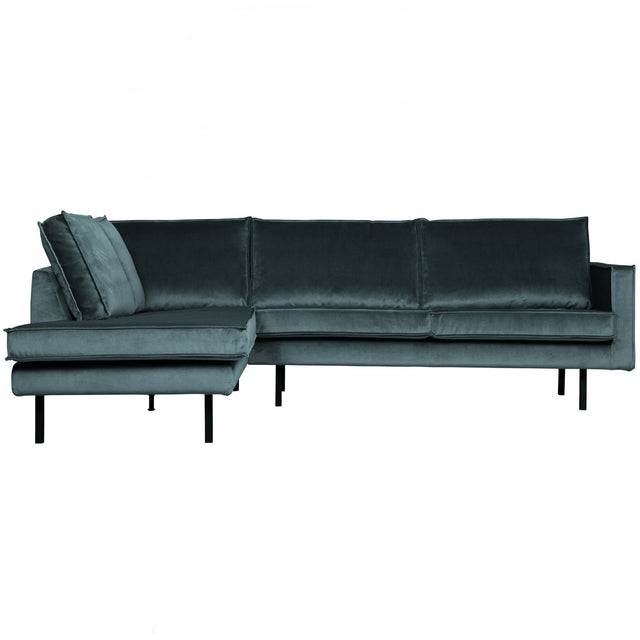 Rodeo Hoekbank Links Velvet Teal van BePureHome – Luxe comfort op maat van PureWonen. Vraag naar de beste prijs.