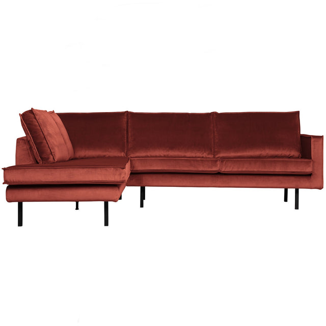 Rodeo Hoekbank Links Velvet Chestnut van BePureHome – Luxe comfort op maat van PureWonen. Vraag naar de beste prijs.