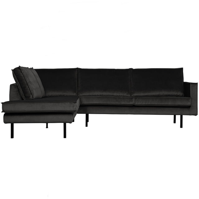 Rodeo Hoekbank Links Velvet Antraciet van BePureHome – Luxe comfort op maat van PureWonen. Vraag naar de beste prijs.