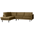 Rodeo Hoekbank Links Structure Velvet Brass van BePureHome – Luxe comfort op maat van PureWonen. Vraag naar de beste prijs.
