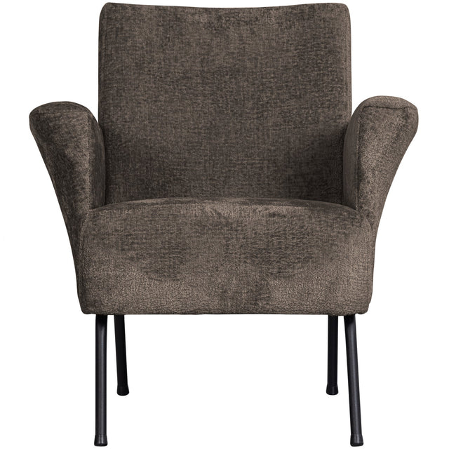 Muse Fauteuil Grof Geweven Stof Grijs/Bruin van BePureHome – Luxe comfort op maat van PureWonen. Vraag naar de beste prijs.