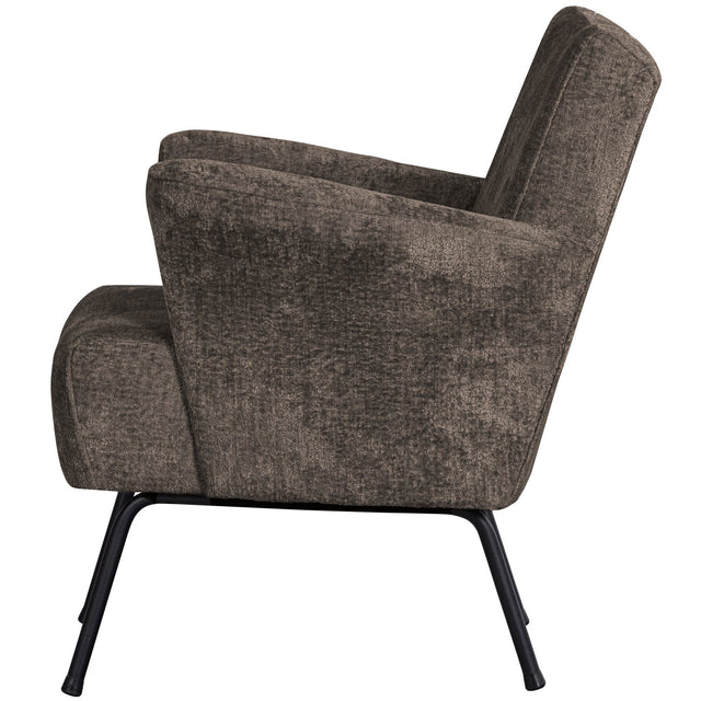 Muse Fauteuil Grof Geweven Stof Grijs/Bruin van BePureHome – Luxe comfort op maat van PureWonen. Vraag naar de beste prijs.